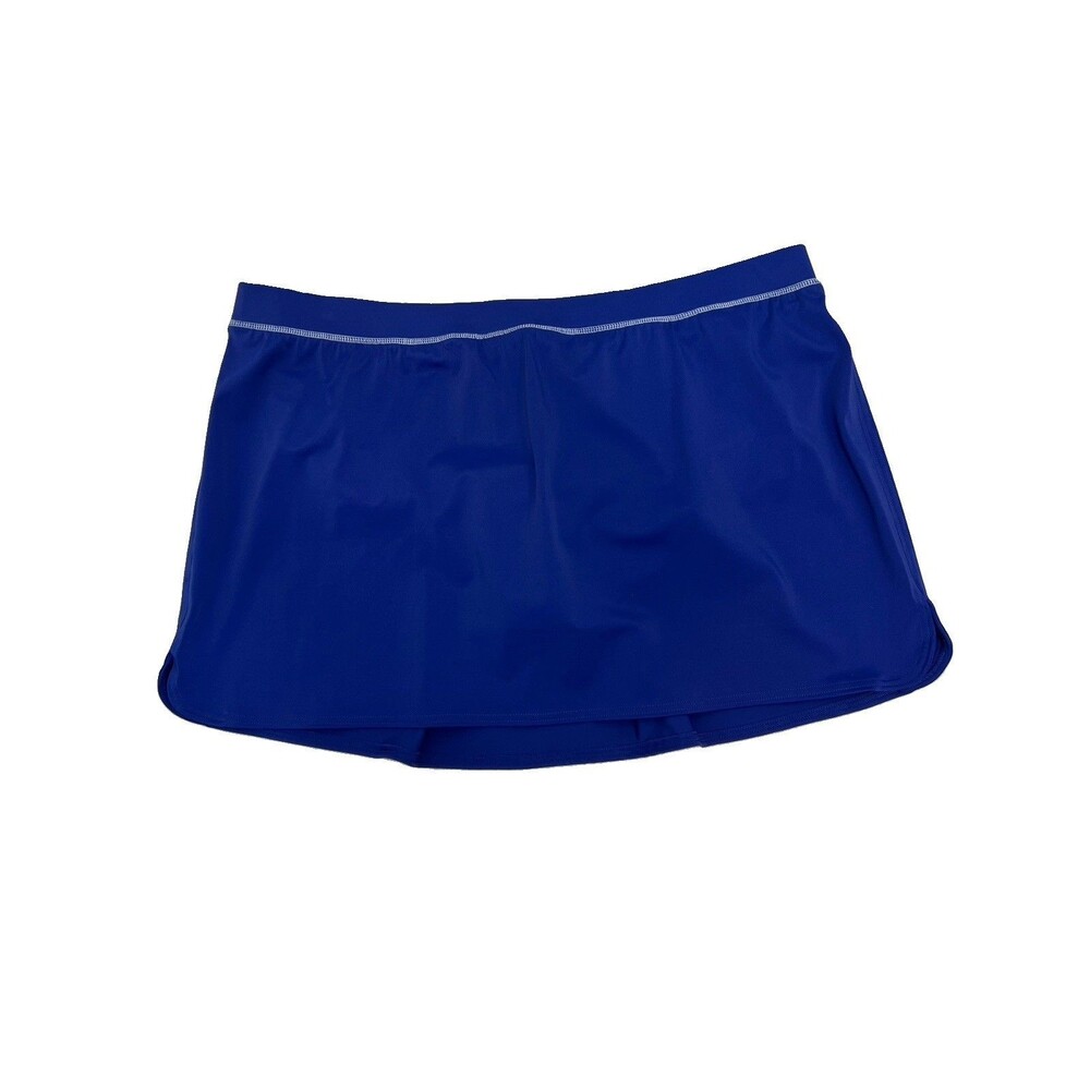 LANDS END Womens Royal Blue Bathing Suit Swim Skirt Cover Up - Sz 20W